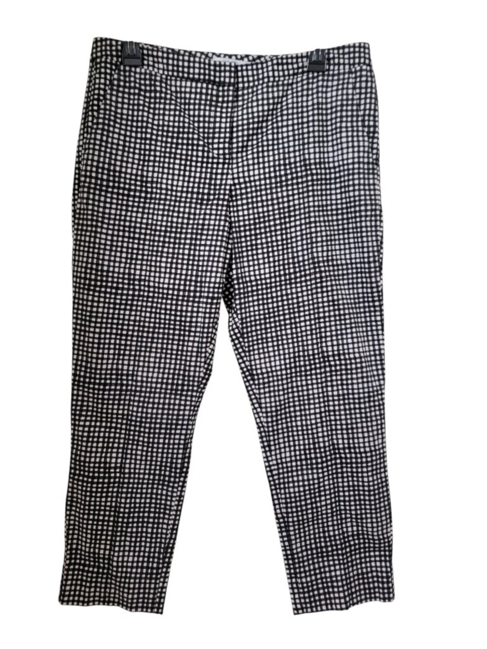 REED Size 10 Black & White Gingham Checked Trousers